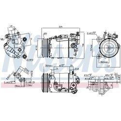 Kompresor klimatizácie NISSENS 890098 - obr. 7