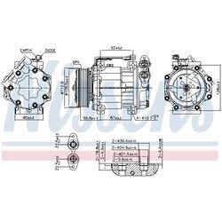 Kompresor klimatizácie NISSENS 890584 - obr. 5