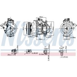 Kompresor klimatizácie NISSENS 890872 - obr. 7