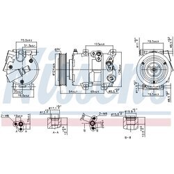 Kompresor klimatizácie NISSENS 890899 - obr. 5