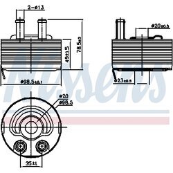 Chladič motorového oleja NISSENS 90793 - obr. 5