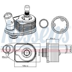 Chladič motorového oleja NISSENS 91101 - obr. 6