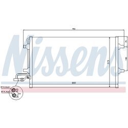 Kondenzátor klimatizácie NISSENS 940086 - obr. 6