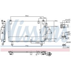 Kondenzátor klimatizácie NISSENS 941153 - obr. 5