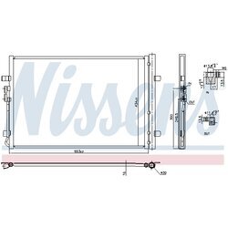 Kondenzátor klimatizácie NISSENS 941183 - obr. 1
