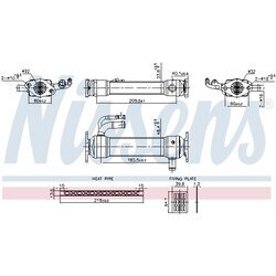 Chladič pre recirkuláciu plynov NISSENS 989476