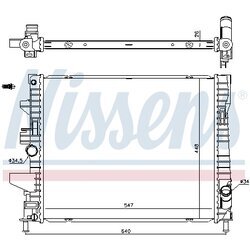 Chladič motora NISSENS 606446 - obr. 5