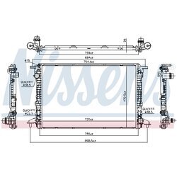 Chladič motora NISSENS 606462 - obr. 4