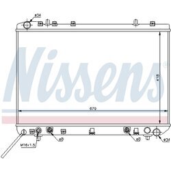 Chladič motora NISSENS 61669 - obr. 4