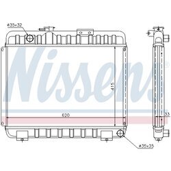 Chladič motora NISSENS 62581 - obr. 4