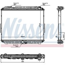 Chladič motora NISSENS 6270030