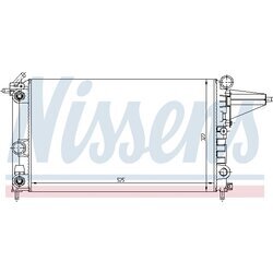 Chladič motora NISSENS 63225 - obr. 4