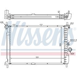 Chladič motora NISSENS 63278A - obr. 4