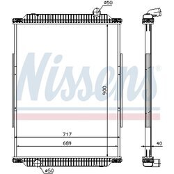 Chladič motora NISSENS 637880