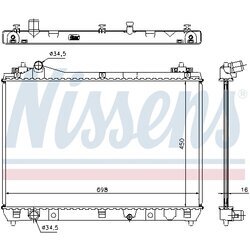 Chladič motora NISSENS 64200 - obr. 5