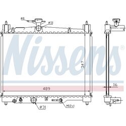 Chladič motora NISSENS 64801 - obr. 4