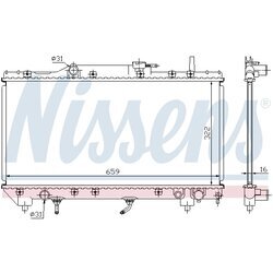 Chladič motora NISSENS 64806 - obr. 5