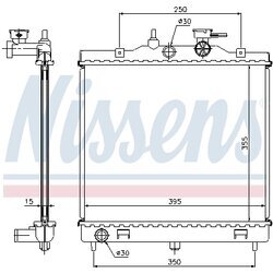 Chladič motora NISSENS 66654 - obr. 4