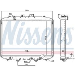 Chladič motora NISSENS 67034 - obr. 4