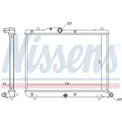 Chladič motora NISSENS 69403 - obr. 4