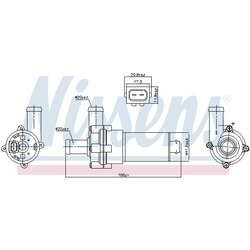 Vodné čerpadlo, chladenie motora NISSENS 831052 - obr. 5