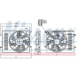 Ventilátor chladenia motora NISSENS 850006 - obr. 5