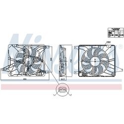 Ventilátor chladenia motora NISSENS 850017 - obr. 5