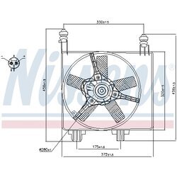 Ventilátor chladenia motora NISSENS 85056 - obr. 5