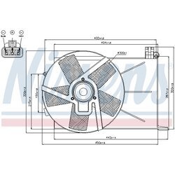 Ventilátor chladenia motora NISSENS 85193 - obr. 5