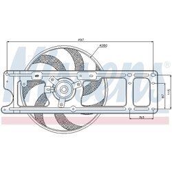 Ventilátor chladenia motora NISSENS 85254 - obr. 9