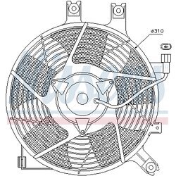 Ventilátor chladenia motora NISSENS 85384 - obr. 5