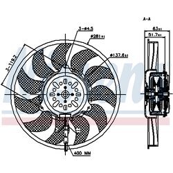 Ventilátor chladenia motora NISSENS 85692 - obr. 4