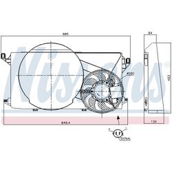 Ventilátor chladenia motora NISSENS 85825 - obr. 5