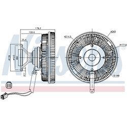 Spojka ventilátora chladenia NISSENS 86168 - obr. 5