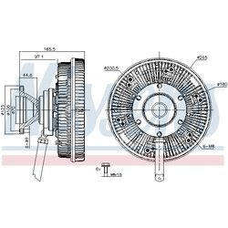 Spojka ventilátora chladenia NISSENS 86231 - obr. 5