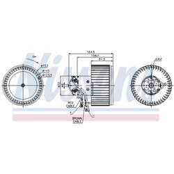 Vnútorný ventilátor NISSENS 87093