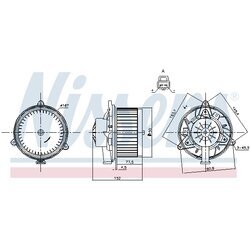 Vnútorný ventilátor NISSENS 87248 - obr. 5