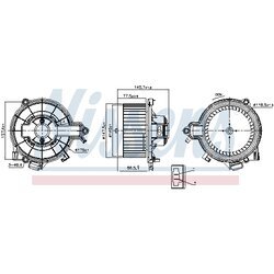 Vnútorný ventilátor NISSENS 87616