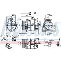 Kompresor klimatizácie NISSENS 890082 - obr. 6