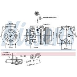 Kompresor klimatizácie NISSENS 890093 - obr. 4
