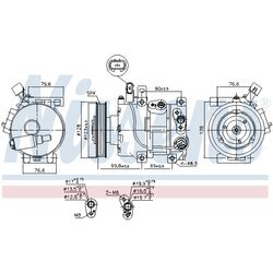 Kompresor klimatizácie NISSENS 890562 - obr. 5
