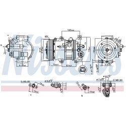 Kompresor klimatizácie NISSENS 890650 - obr. 4
