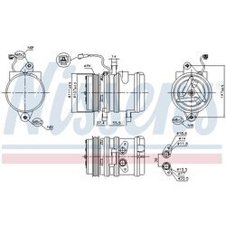 Kompresor klimatizácie NISSENS 890697 - obr. 5
