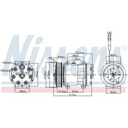 Kompresor klimatizácie NISSENS 89137 - obr. 10