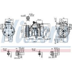 Kompresor klimatizácie NISSENS 89533 - obr. 4