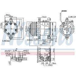 Kompresor klimatizácie NISSENS 89691 - obr. 4