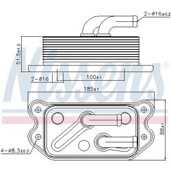 Chladič motorového oleja NISSENS 90716 - obr. 5