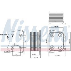 Chladič motorového oleja NISSENS 90824 - obr. 5