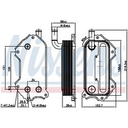 Chladič motorového oleja NISSENS 91117 - obr. 4
