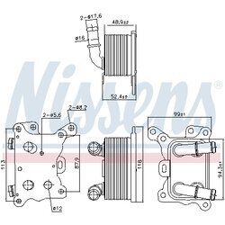 Chladič motorového oleja NISSENS 91193 - obr. 4